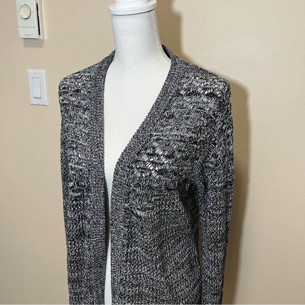 Skies Are Blue Open Front Cardigan Sweater - Picture 3 of 11